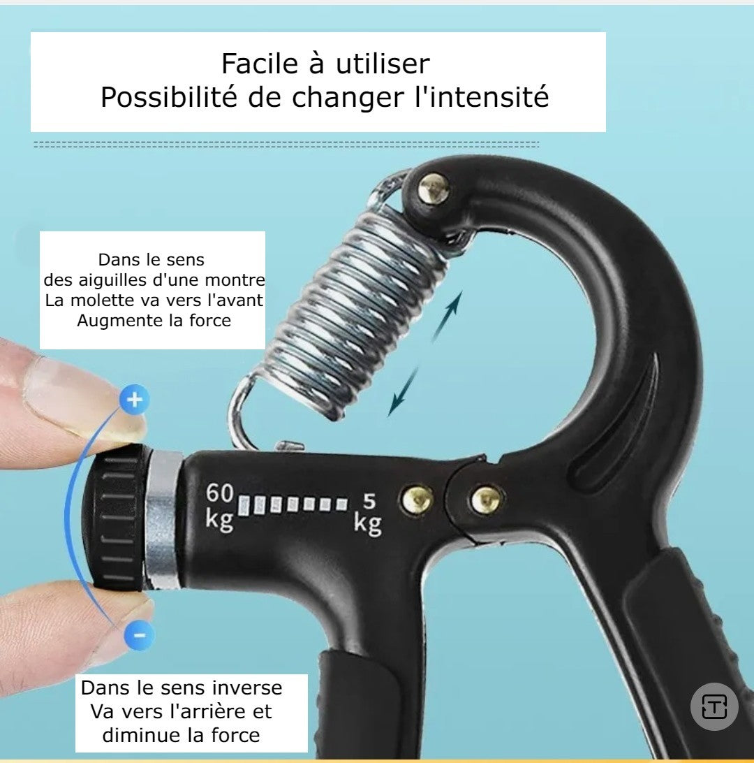 Pince à ressort musculation main
