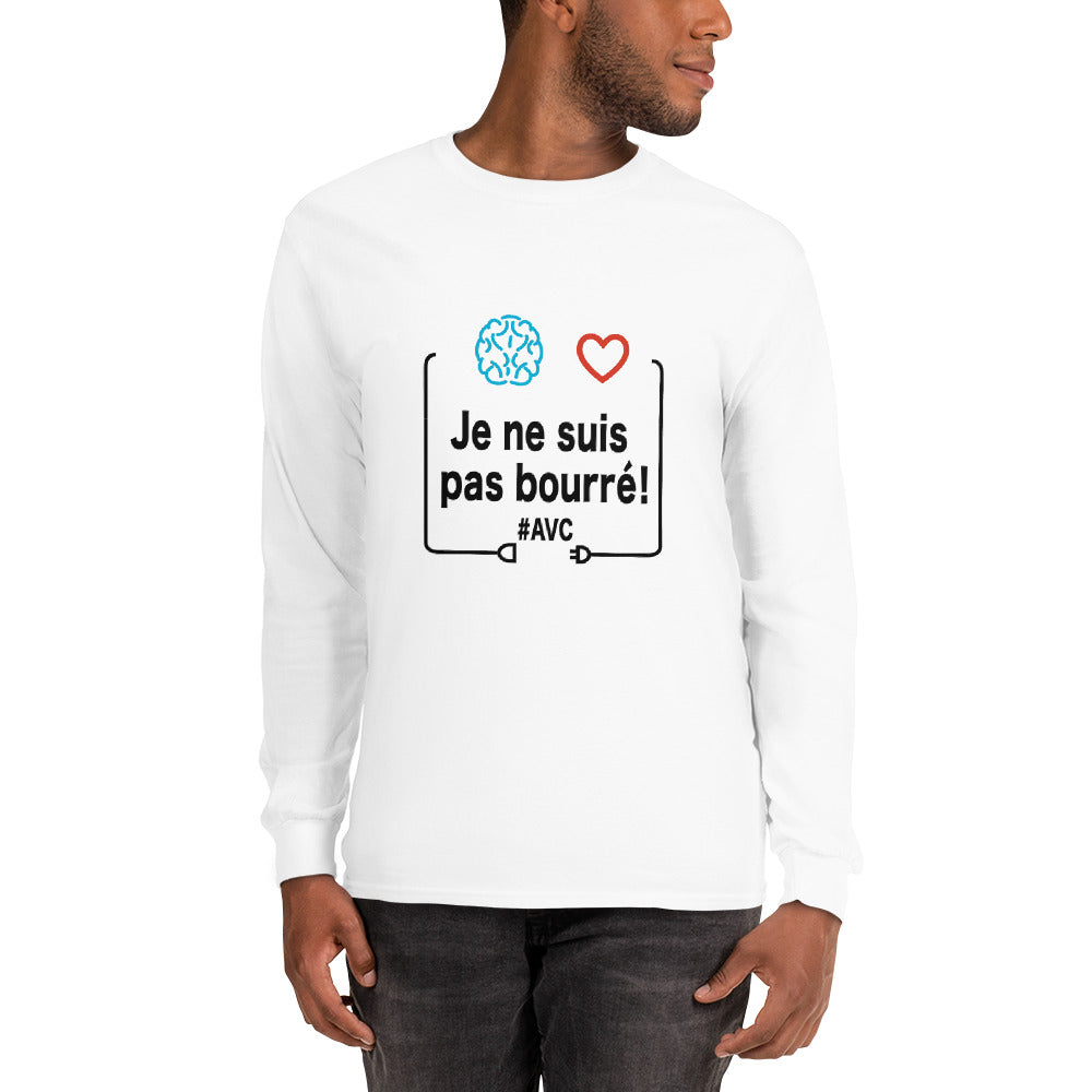T-shirt homme à manches longues - Je ne suis pas bourré !