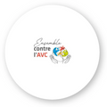 Stickers rond par 20 "Ensemble contre l'AVC"
