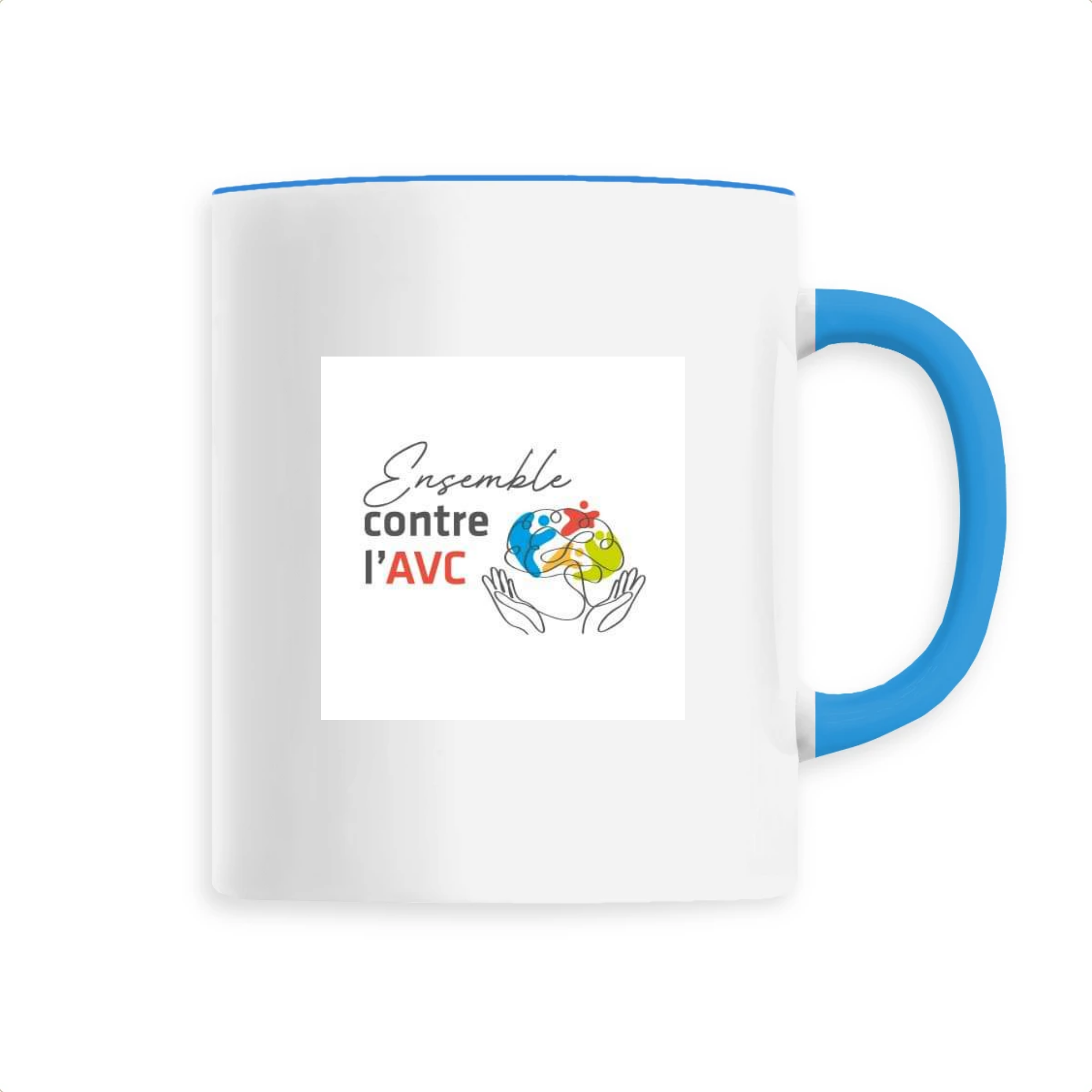 Mug en céramique "Ensemble contre l'AVC"