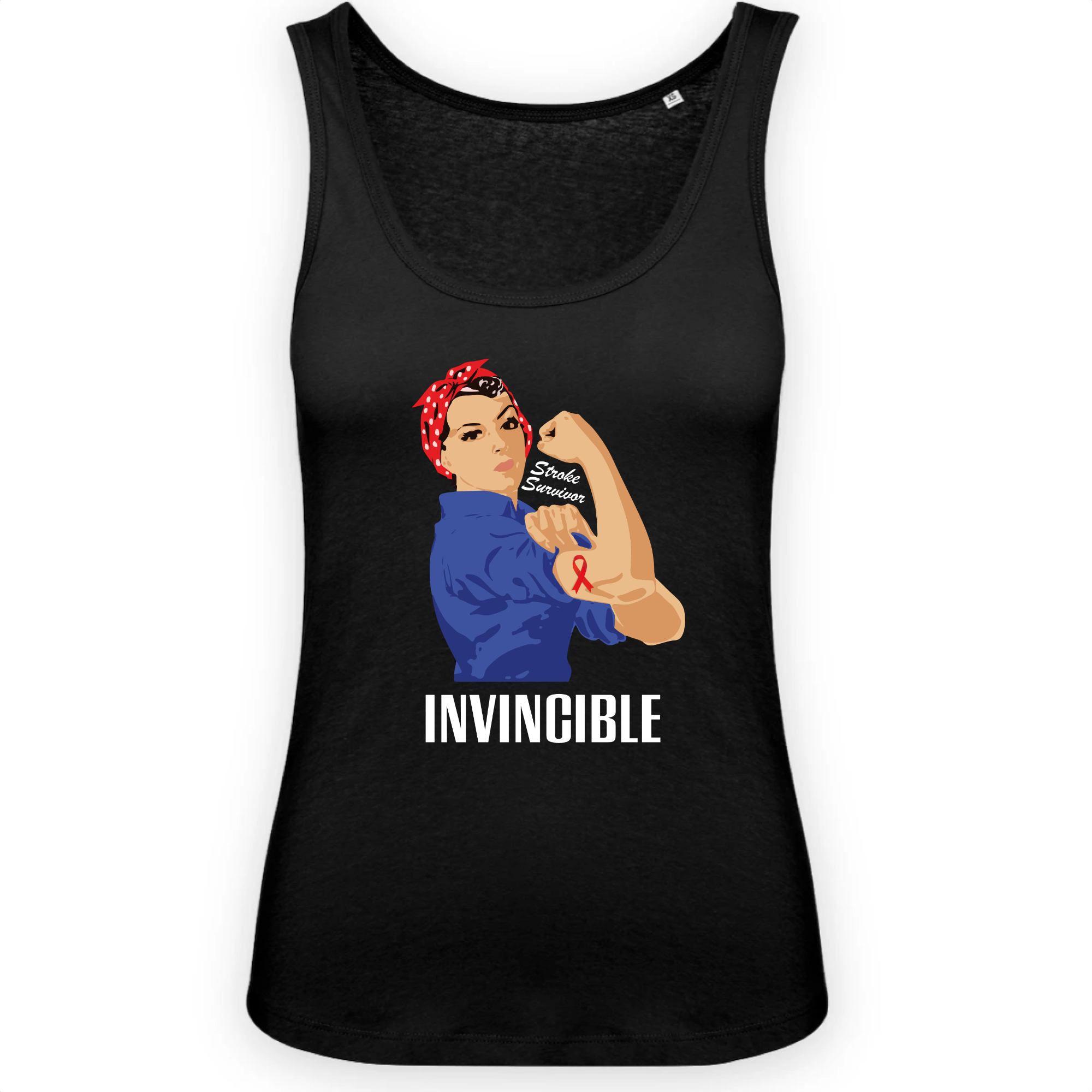 Débardeur Femme 100% Coton BIO - Invincible