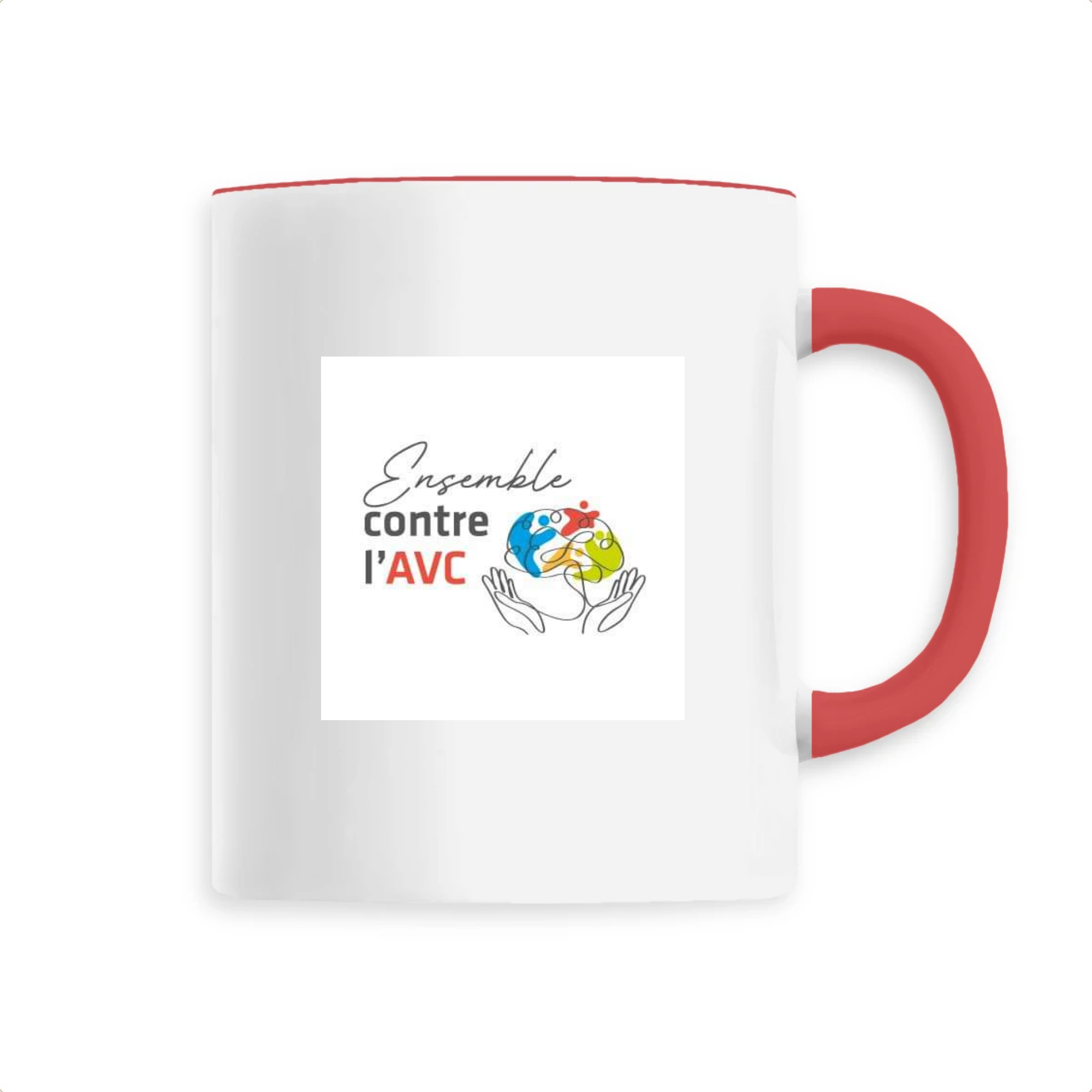 Mug en céramique "Ensemble contre l'AVC"
