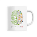 Mug blanc - France AVC 44 / Ensemble contre l`AVC - Cerveau