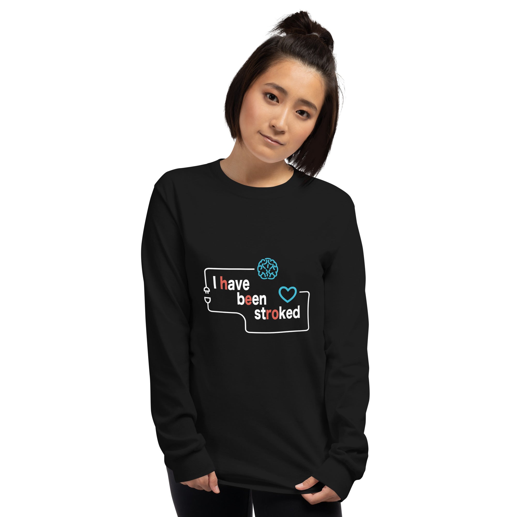 T-shirt à manches longues unisex - I have been stroke HERO