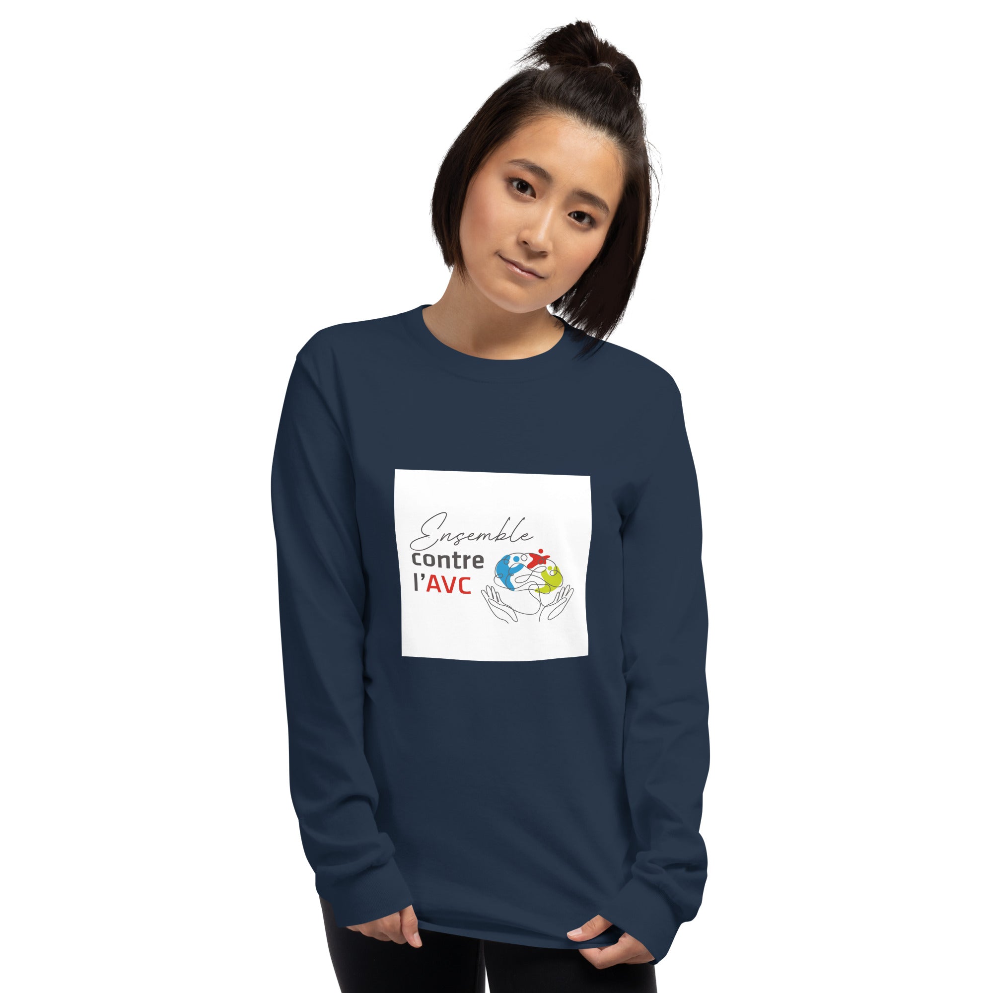 T-shirt à manches longues unisexe - Ensemble contre l'AVC