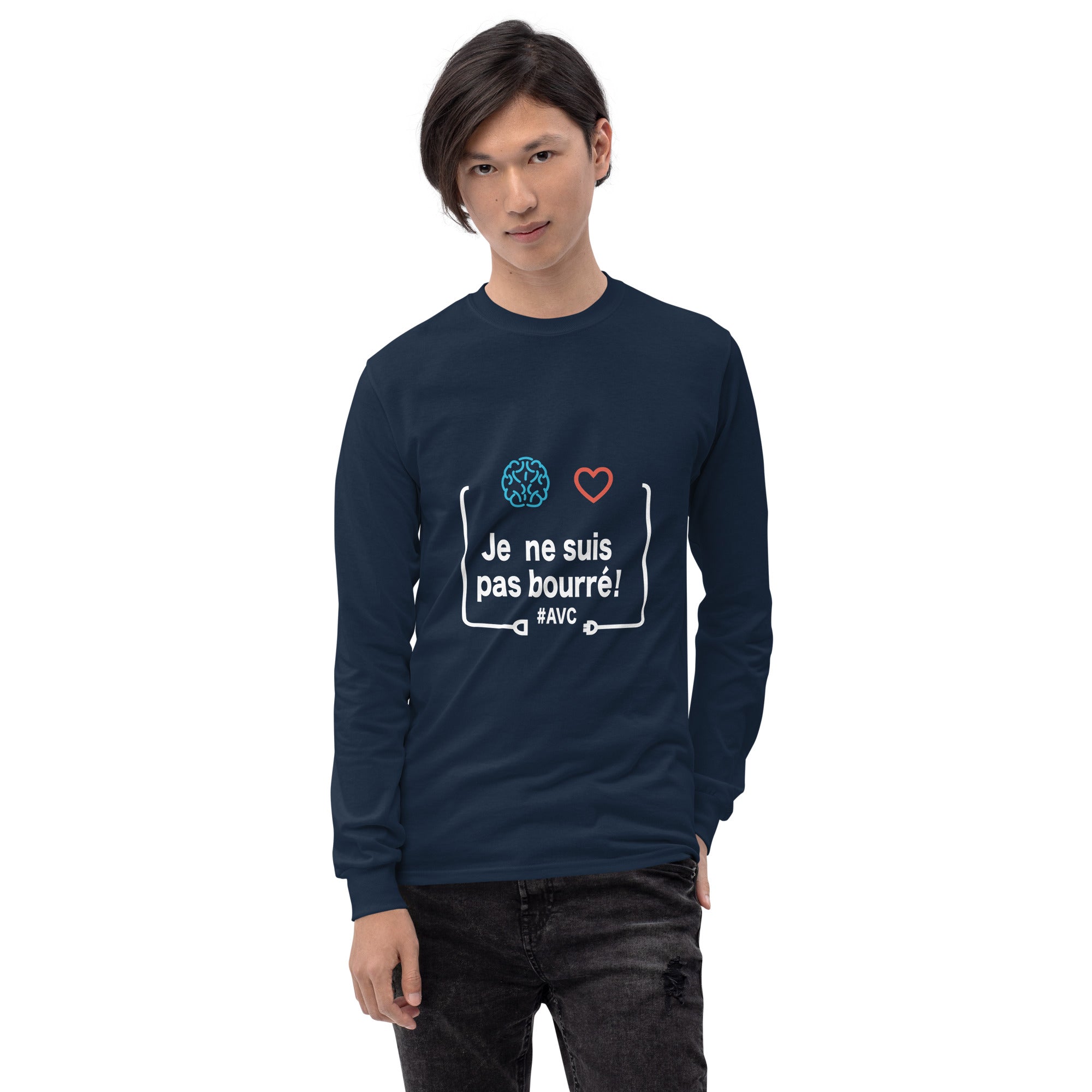 T-shirt homme à manches longues - Je ne suis pas bourré !
