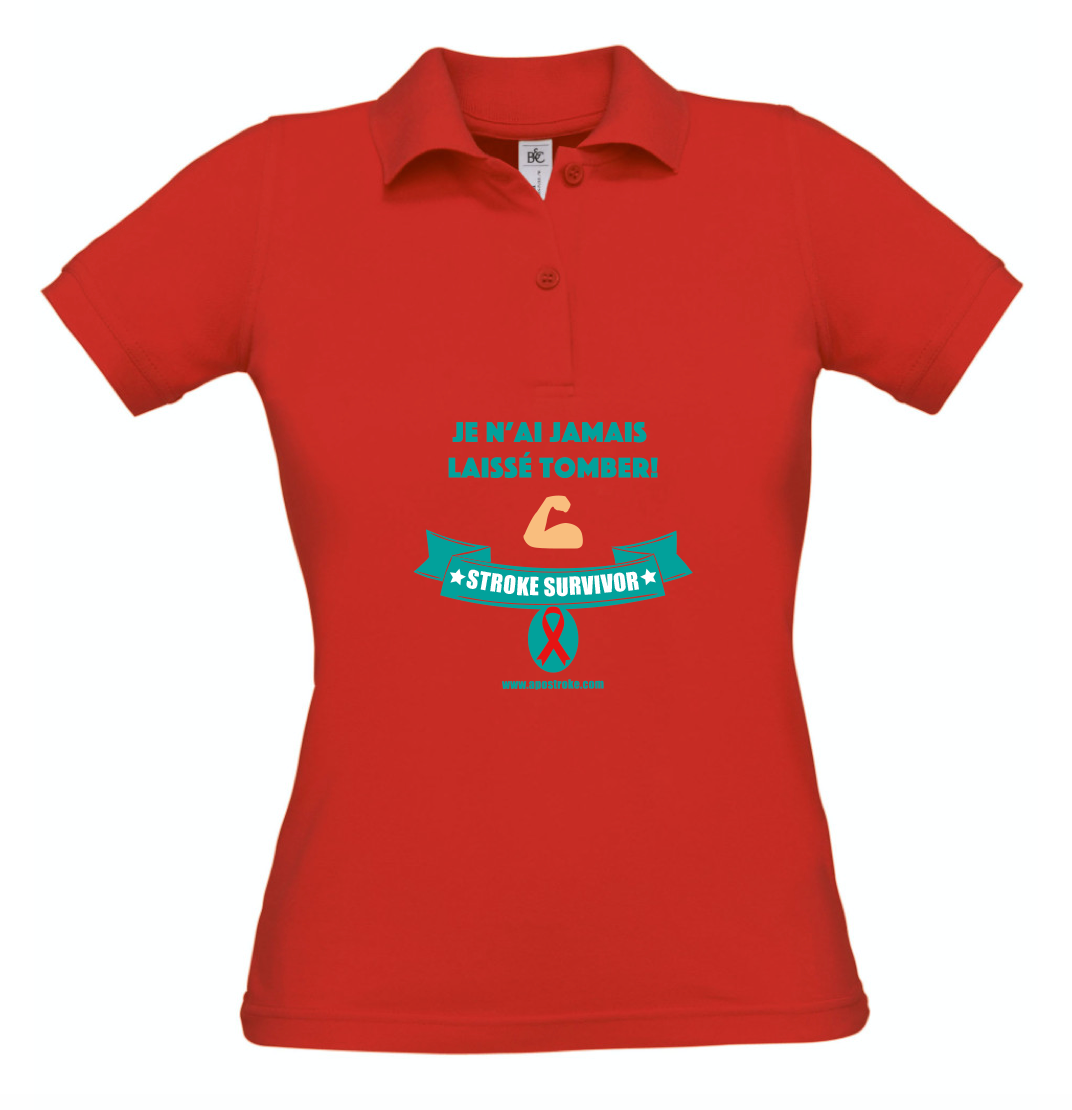 Polo femme "Je n'ai jamais laissé tomber !"
