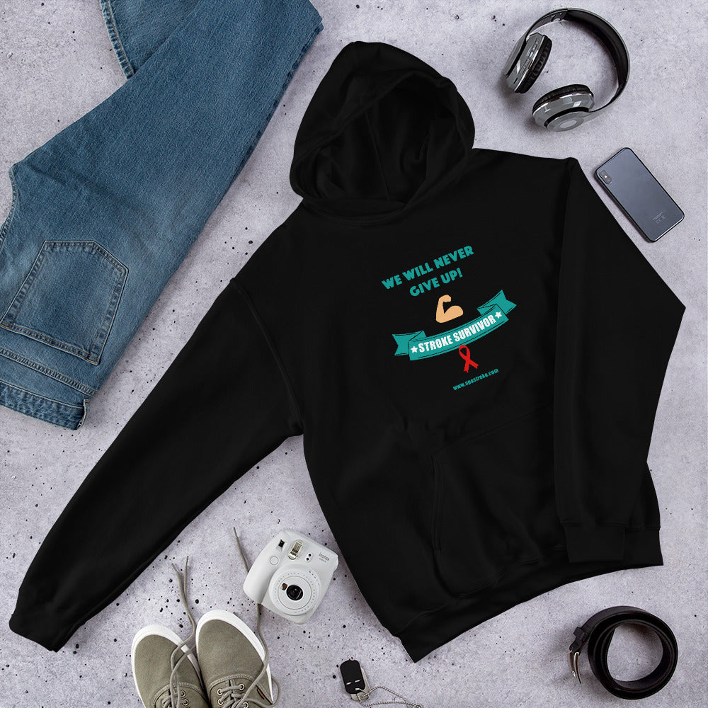 US Unisex Hoodie "We Will Never Give Up!"