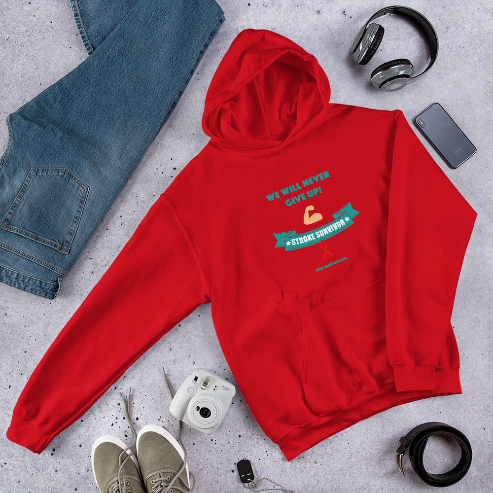 US Unisex Hoodie "We Will Never Give Up!"