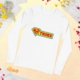 US Unisex Long Sleeve T-shirt Superman Stroke