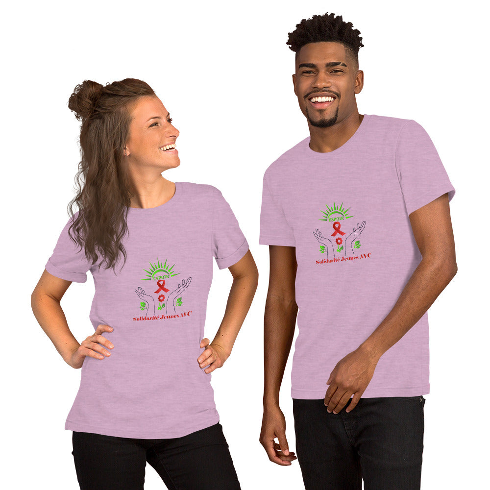 T-shirt unisexe 100% coton - Solidarité Jeunes AVC
