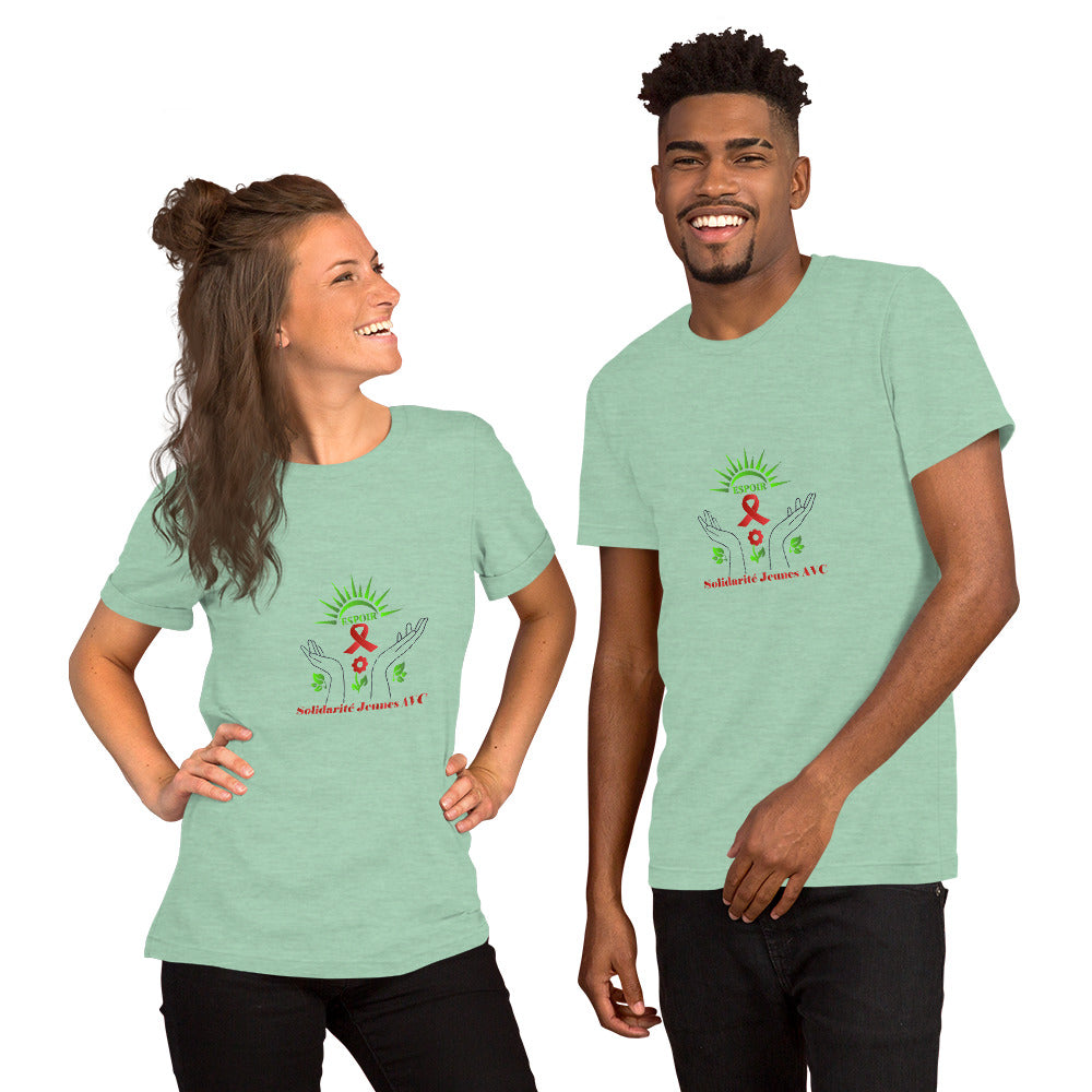 T-shirt unisexe 100% coton - Solidarité Jeunes AVC