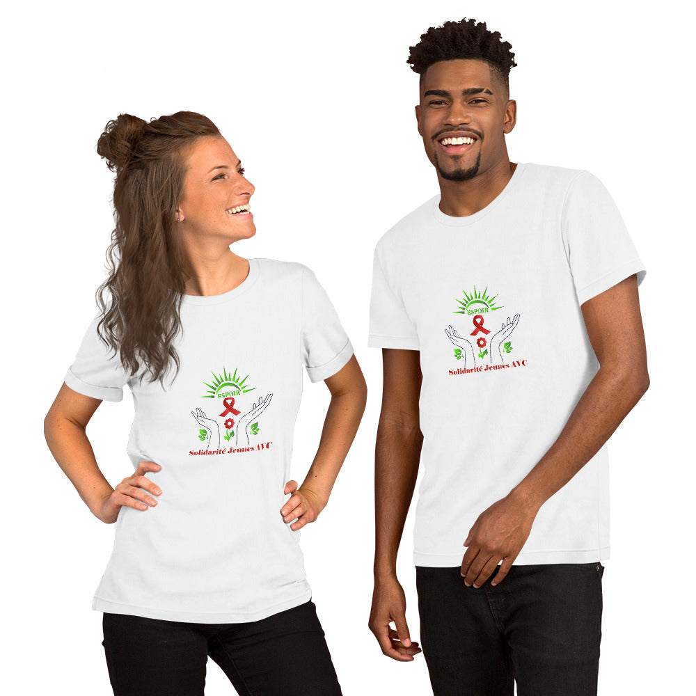 T-shirt unisexe 100% coton - Solidarité Jeunes AVC