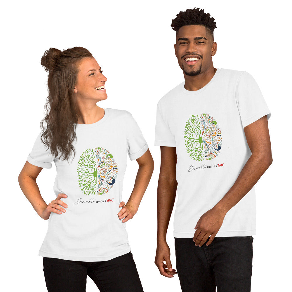 T-shirt unisexe - France AVC 44 / Ensemble contre l'AVC - Cerveau