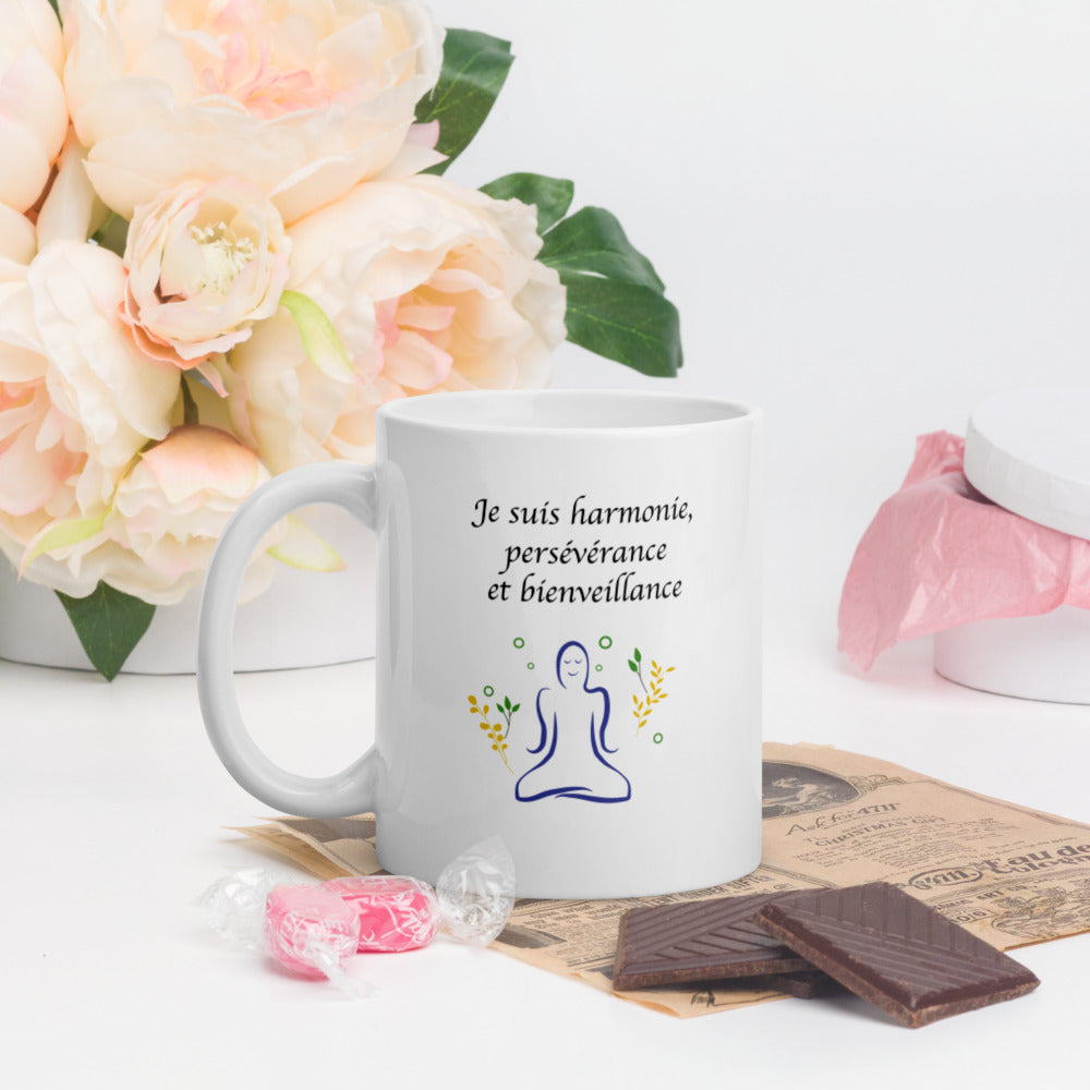 Mug blanc personnalisable - 3 de vos propres valeurs