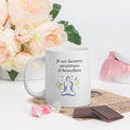 Mug blanc personnalisable - 3 de vos propres valeurs