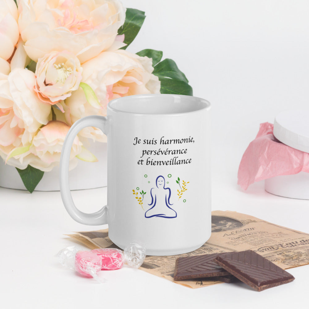 Mug blanc personnalisable - 3 de vos propres valeurs