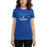 US Womens T-shirt "We will never give up"